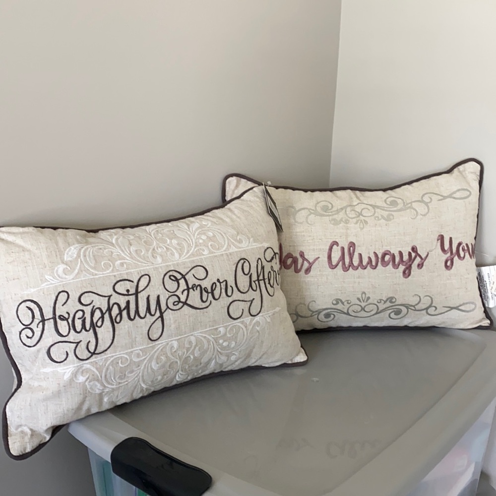 NEW Happily ever after/it was always you throw pillows